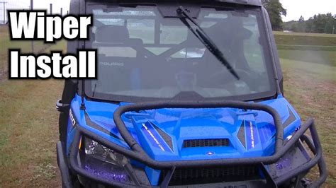 Adding a windshield and windshield wipers to your GENERAL provides protection & visibility. . Polaris ranger windshield wiper kit